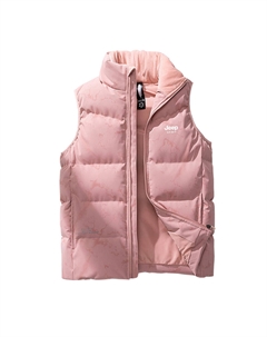 Пуховая жилетка унисекс, Camouflage Pink Jeep spirit