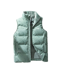 Пуховая жилетка унисекс, Green Camouflage Jeep spirit