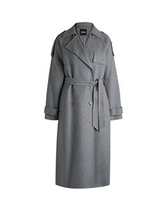 Женское серое тренчкот, Gray Hugo boss