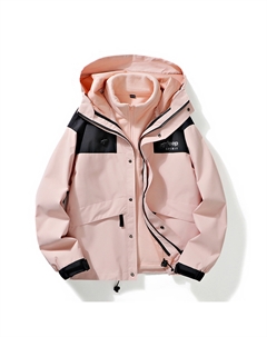 Водонепроницаемая ветровка защита от ветра дышащая и утепленная унисекс, Coral Pink (3-in-1) Jeep spirit