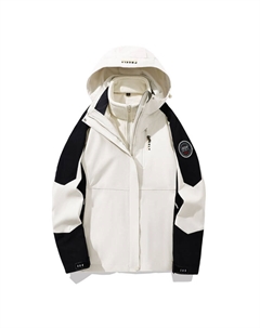 Теплый износостойкий водостойкий ветрозащитный ветровка Унисекс, Women's White (Two-Piece Set) Jeep spirit