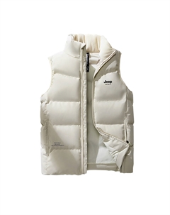 Пуховая жилетка унисекс, Ecru Jeep spirit