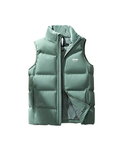 Пуховая жилетка унисекс, Pea Green Jeep spirit