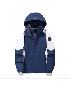 Теплый износостойкий водостойкий ветрозащитный ветровка Унисекс, Sapphire Blue (Two-Piece Set) Jeep spirit