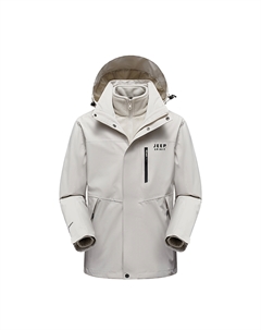 Городская ветровка ветронепроницаемая утепленная дышащая, Ecru (3-in-1) Jeep spirit