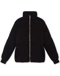Высокий воротник бархатный пуховик, Black BDS Tommy hilfiger