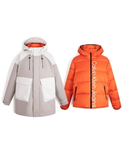 Унисекс пуховик, PQY-Reed Ear Ash Calvin klein