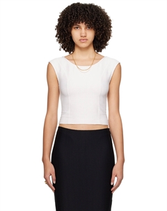 Кремового цвета футболка Alana A.p.c.