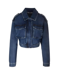 Джинсовая укороченная куртка утилитарного кроя, Blue Self-portrait