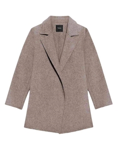 Женское пальто серо-коричневого цвета, Mist Gray Brown Theory