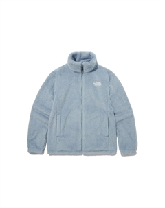 Уютная флисовая кофта на молнии пудрово-голубого цвета, Haze Blue The north face