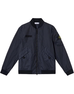 Куртка-бомбер на молнии с нашивкой с логотипом, Marine Blue Stone island