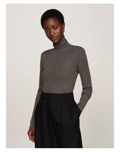 Водолазка Slim fit, желтый Tommy hilfiger