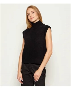 Закрытая шерстяная водолазка Regular fit, черный Liu jo