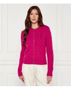 Шерстяной кардиган Slim fit, розовый Polo ralph lauren