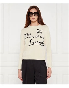 Свитер из мушмулы Regular fit, бежевый Weekend max mara