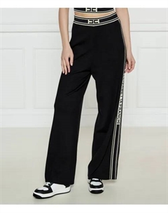 Трикотажные брюки Flare fit, черный Elisabetta franchi
