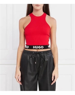 Топ соррельта Slim fit, красный Hugo