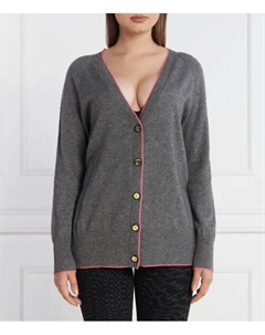 Шерстяной кардиган Regular fit, серый Pinko