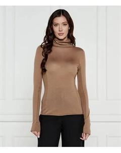 Водолазка из священной шерсти Slim fit, коричневый Pinko