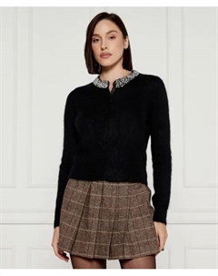 Шерстяной кардиган Regular fit, черный Liu jo