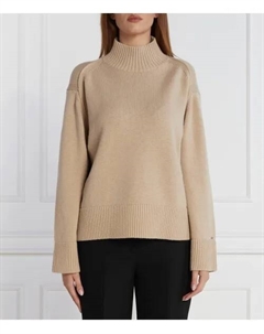 Водолазка Loose fit, бежевый Tommy hilfiger