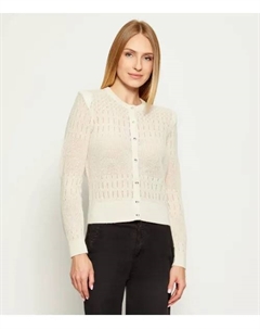 Шерстяной кардиган Slim fit, бежевый Liu jo