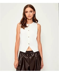 Жилет Slim fit, белый Liu jo