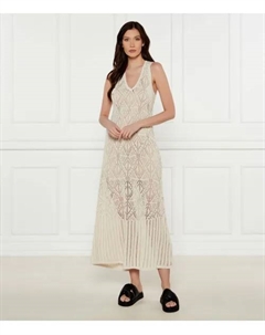 Кружевное платье, бежевый Liu jo