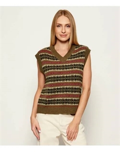 Жилет из шерсти Fleres Regular fit, мультиколор Weekend max mara