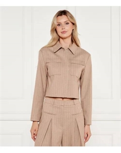 Рубашка Алеро Cropped fit, бежевый Hugo