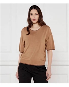 Свитер Regular fit, коричневый Liu jo