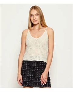 Шерстяной свитер Regular fit, бежевый Liu jo