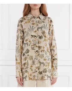 Льняная рубашка Oversize fit, бежевый Riani