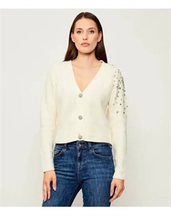 Кардиган Cropped fit, белый Liu jo