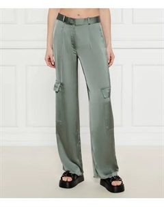 Брюки Ханира-1 Flare fit, зеленый Hugo