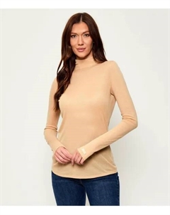 Водолазка Slim fit, бежевый Elisabetta franchi