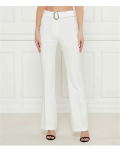 Брюки из хазулы Flare fit, белый Hugo