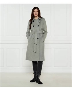 Пальто из шерсти, выбивающееся из прически, серый Max&co