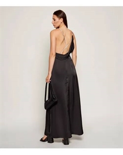 Платье атласное Кебера-1, черный Hugo