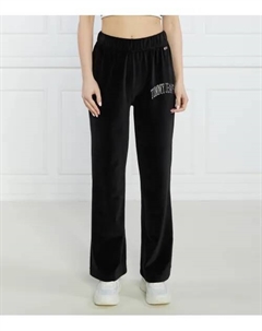 Велюровые спортивные брюки со стразами tjw Relaxed fit, черный Tommy jeans