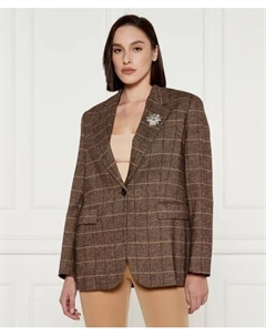 Элегантный жакет Regular fit, коричневый Liu jo