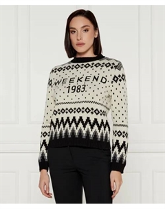 Шерстяная водолазка Regular fit, белый Weekend max mara