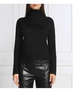 Водолазка из шерстяной ткани с отваром Slim fit, черный Pinko