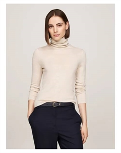 Шерстяная водолазка Slim fit, бежевый Tommy hilfiger