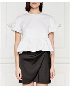 Блуза Cropped fit, белый Liu jo