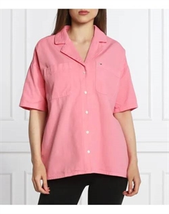 Рубашка Oversize fit, розовый Tommy jeans