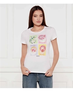 Футболка Regular fit, белый Liu jo