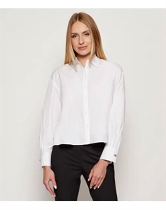 Рубашка со шлемом Regular fit, белый Hugo