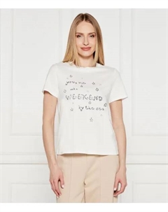 Футболка с изображением попугая ара Regular fit, белый Weekend max mara